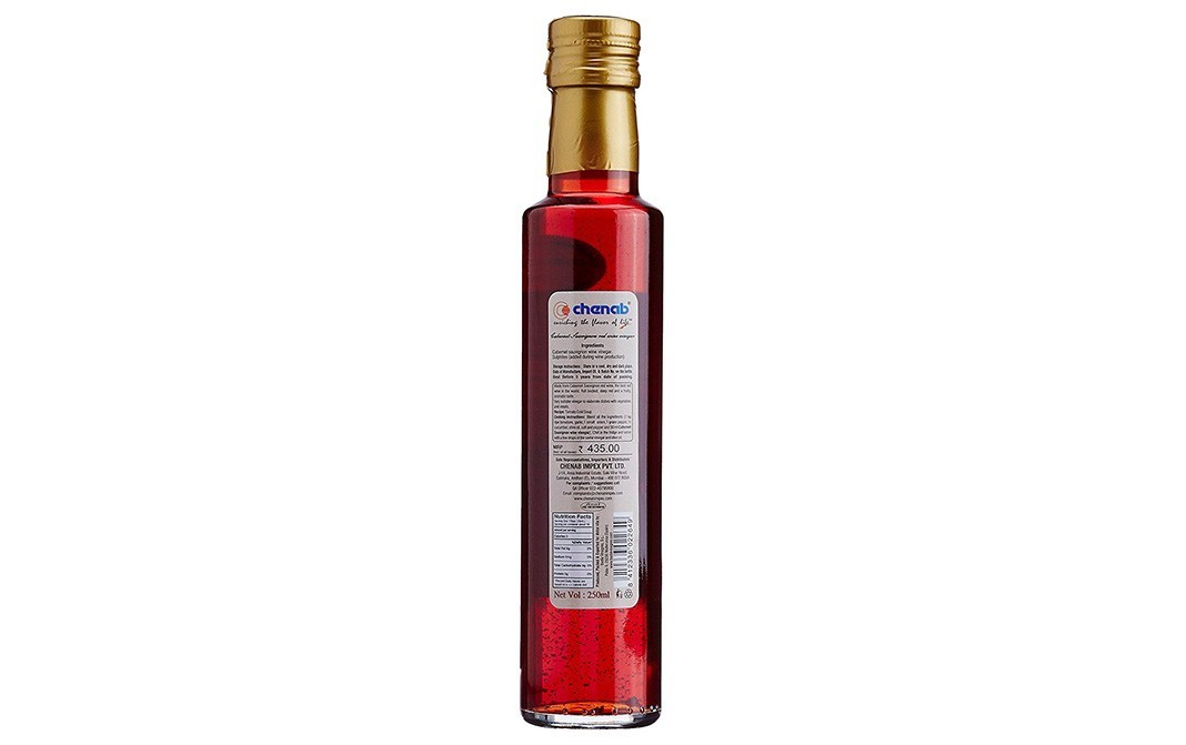 Dolce Vita Cabernet Sauvignon Red Wine Vinegar   Glass Bottle  250 millilitre